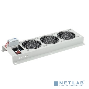 ITK FM35-22M Вентиляторная панель с выключателем и термостатом 2 модуля серая