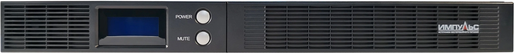 Импульс ИБП СЛИМ 500 {~230В, 500ВА/300Вт, LCD, RS-232, USB, SNMPSlot, EPO, 6В/7Ач*2, IEC-C13x4} {SL50101}