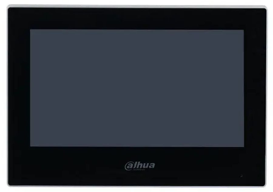DAHUA DHI-VTH2621G-P Видеодомофон IP 7 дюймовый, черный, ёмкостной сенсорный экран, питание DC 12В/PoE