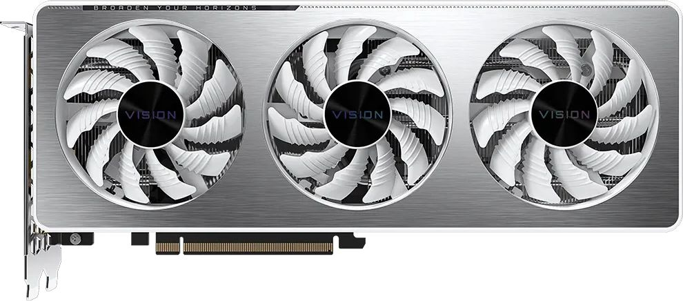 Gigabyte GV-N3060VISION OCV2-12GD NVIDIA GeForce RTX 3060 12288Mb 192 GDDR6 1837/15000 HDMIx2 DPx2 HDCP Ret