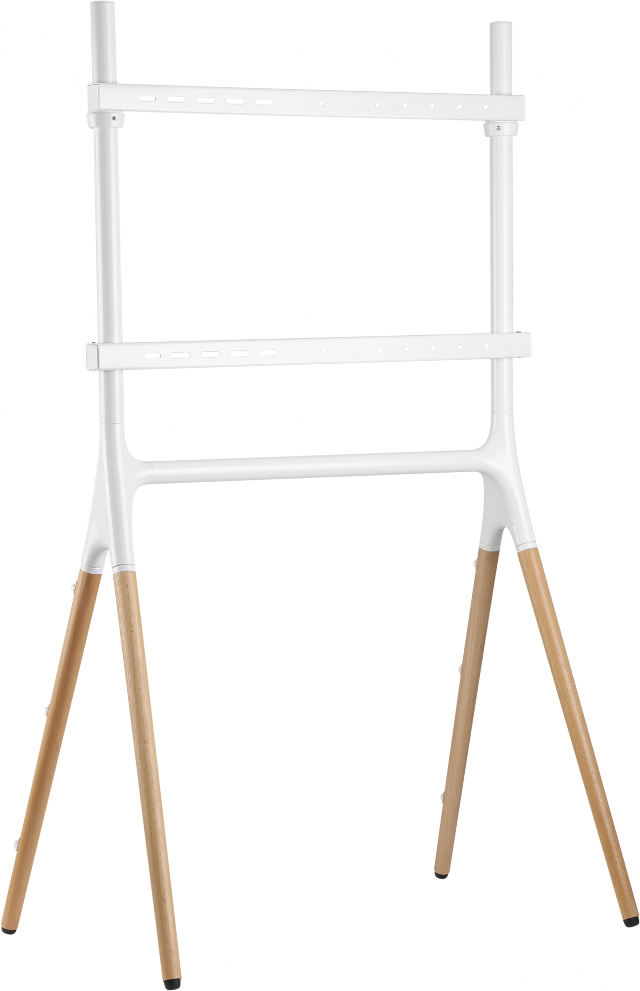 Подставка для телевизора Cactus CS-ST1247WTBCH, 49-70", напольный, белый  / береза