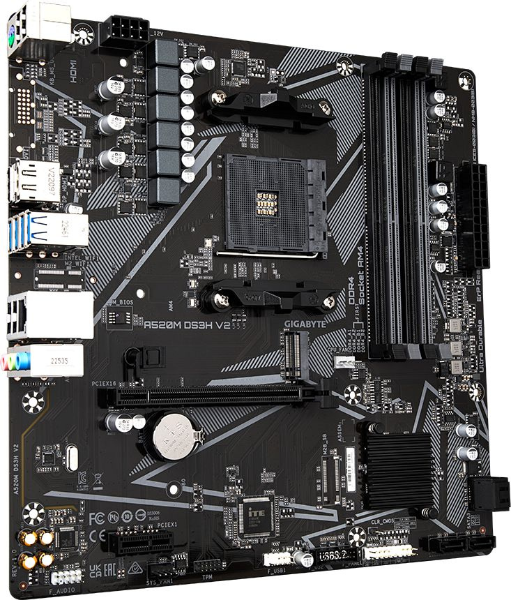 Gigabyte A520M DS3H V2 {SocketAM4, AMD A520, mATX, Ret}