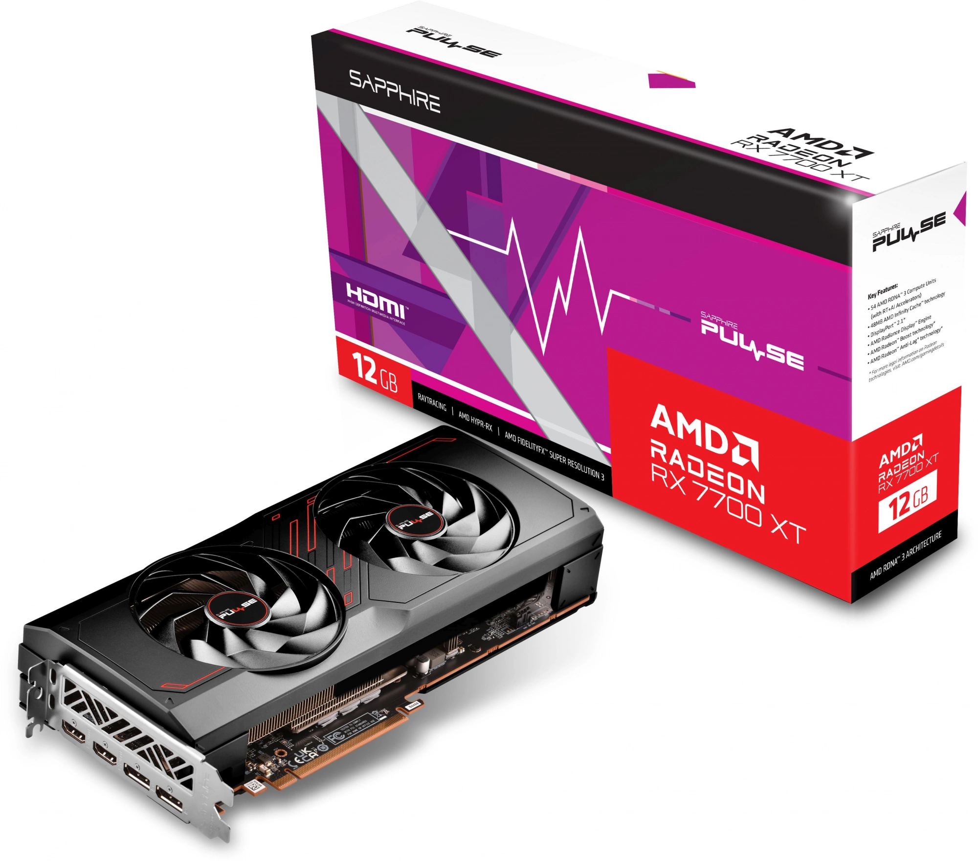 Sapphire 11335-04-20G  PULSE RX 7700 XT GAMING 12GB Sapphire 11335-04-20G  PULSE RX 7700 XT GAMING 12GB