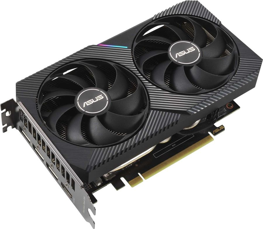Видеокарта ASUS GeForce RTX 3060 Dual OC Edition 12GB GDDR6 192bit 3*DP/HDMI  (DUAL-RTX3060-O12G-V2) RTL
