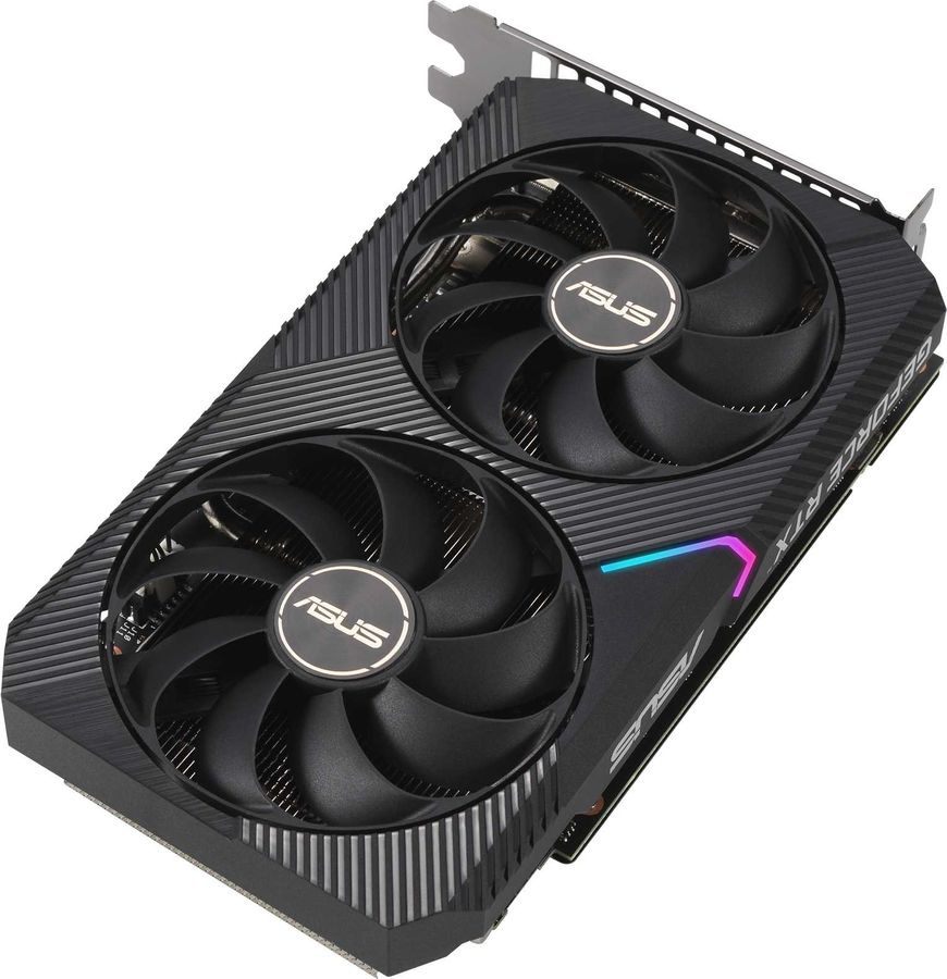 Видеокарта ASUS GeForce RTX 3060 Dual OC Edition 12GB GDDR6 192bit 3*DP/HDMI  (DUAL-RTX3060-O12G-V2) RTL
