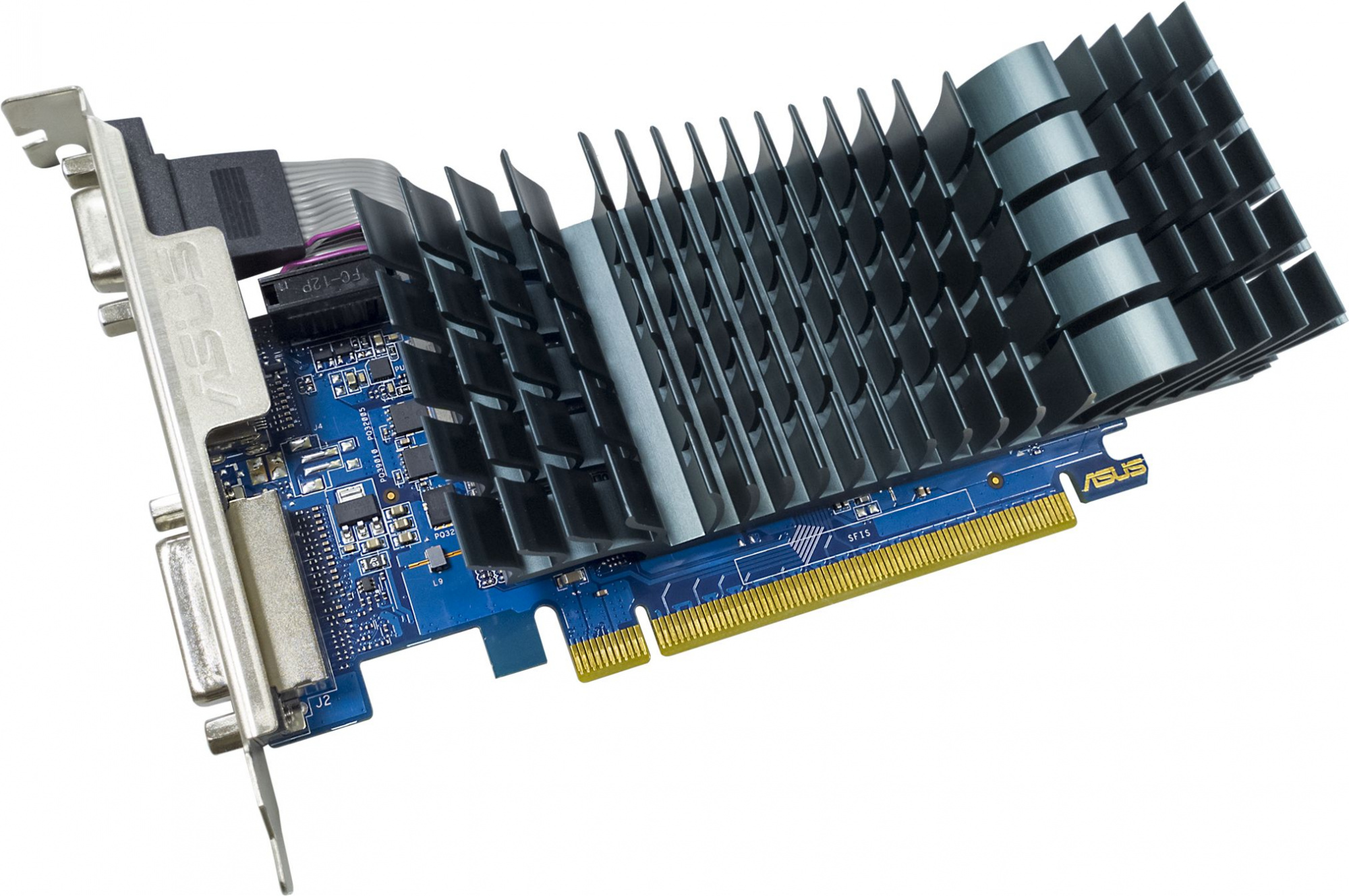 Asus PCI-E GT710-SL-2GD3-BRK-EVO NVIDIA GeForce GT 710 2048Mb 64 DDR3 954/5012 DVIx1 HDMIx1 CRTx1 HDCP Ret low profile