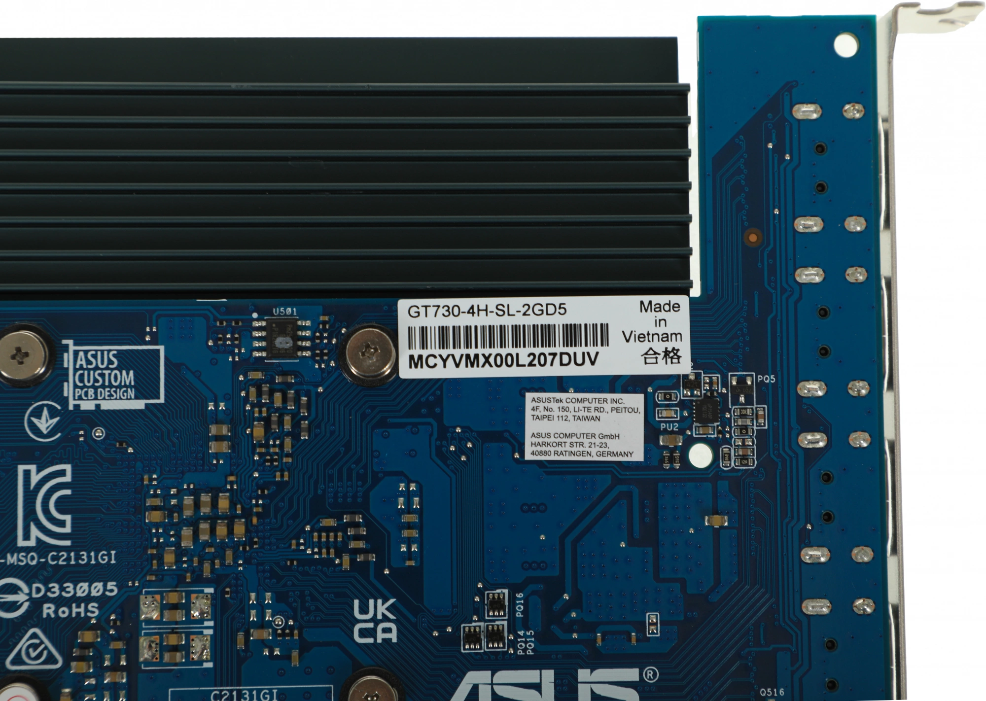 Видеокарта ASUS GeForce GT730 2GB GDDR5 64Bit 4*HDMI (GT730-4H-SL-2GD5) RTL