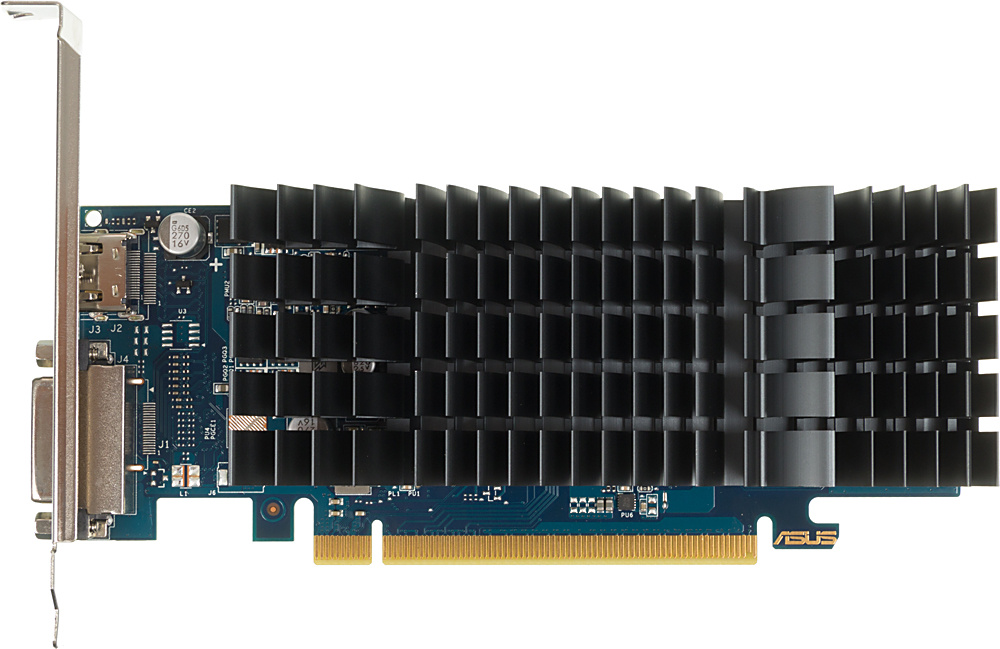Видеокарта ASUS GeForce GT1030 Silent LP 2GB GDDR5 64Bit DVI/HDMI (GT1030-SL-2G-BRK) RTL