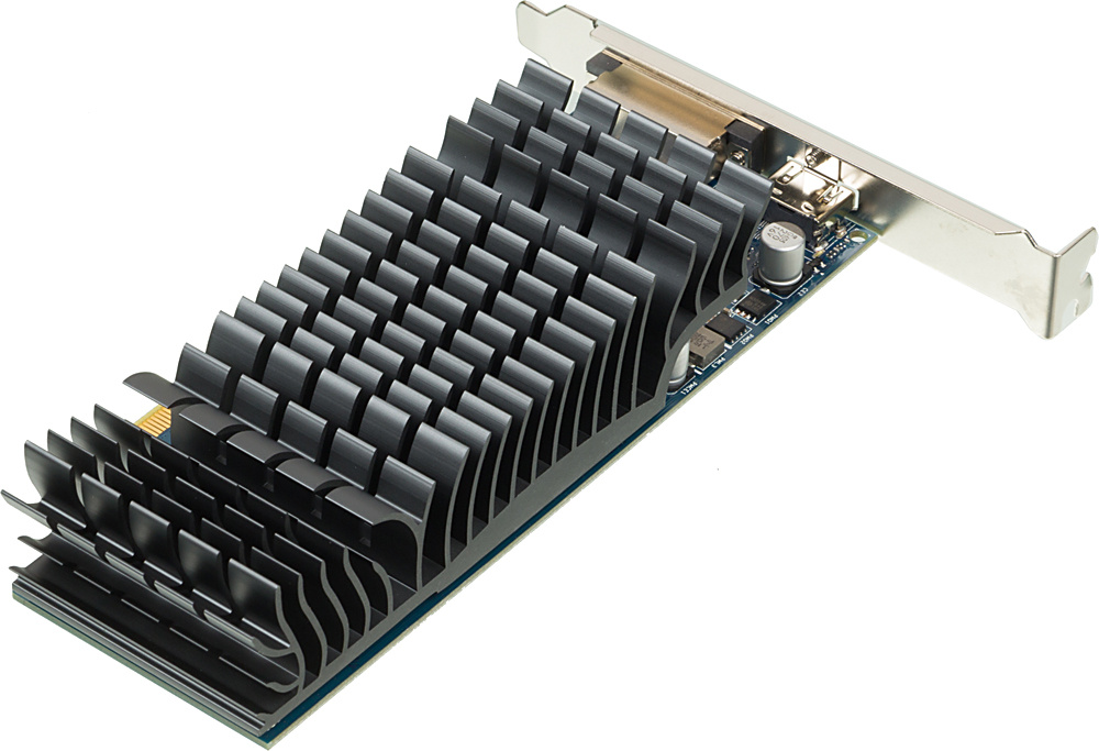 Видеокарта ASUS GeForce GT1030 Silent LP 2GB GDDR5 64Bit DVI/HDMI (GT1030-SL-2G-BRK) RTL