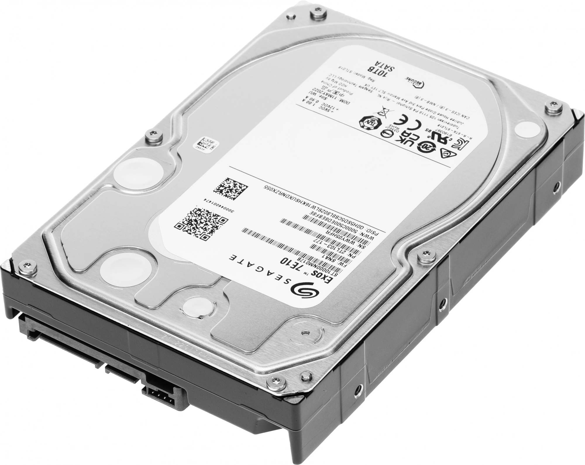 10TB Seagate Exos 7E10 (ST10000NM017B) {SATA 6Gb/s, 7200 rpm, 256mb buffer, 3.5", RAID Edition}