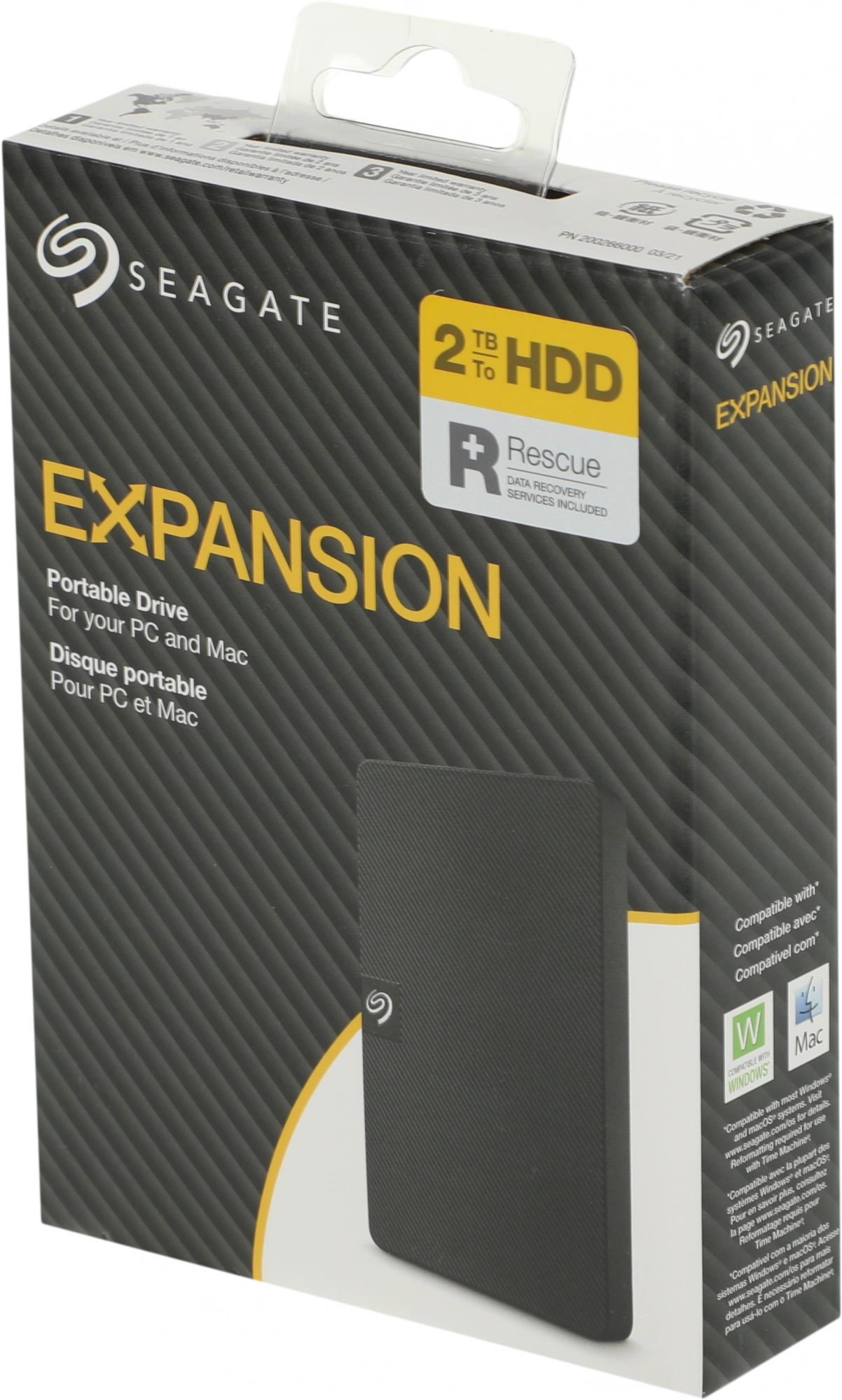 Seagate Portable HDD 2Tb Expansion STKM2000400 {USB 3.0, 2.5", Black}