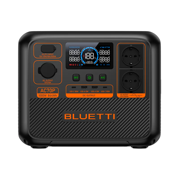 Портативная зарядная станция BLUETTI P-AC70P-EU-GY-BL-01 Портативная зарядная станция BLUETTI P-AC70P-EU-GY-BL-01