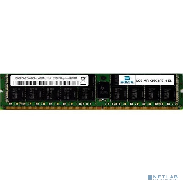 UCS-MR-X16G1RS-H= 16GB DDR4-2666-MHz RDIMM/PC4-21300/single rank/x4/1.2v