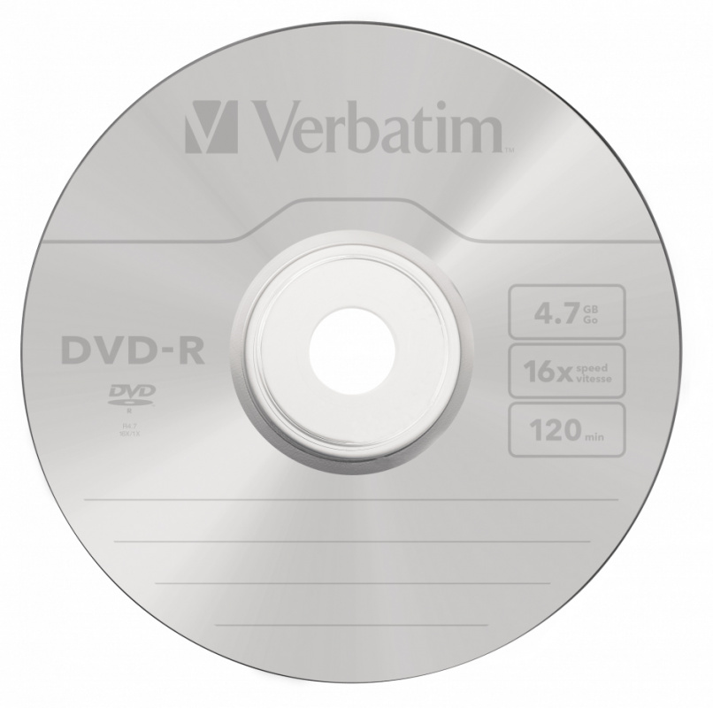 Verbatim  Диски DVD-R  4.7Gb 16х, 10 шт, Cake Box (43523)