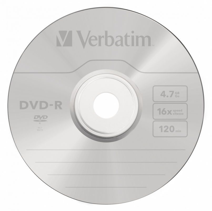 Verbatim  Диски DVD-R  4.7Gb 16-х, 50шт, Cake Box (43548)