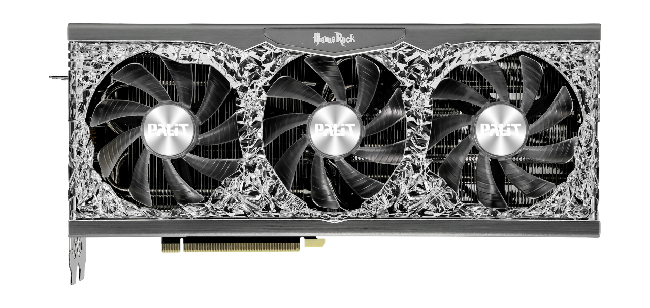 Видеокарта Palit PCI-E nVidia GeForce RTX3070TI GAMEROCK 8Gb (256bit/GDDR6X/HDMI/DPx3) (NED307T019P2-1047G) RTL