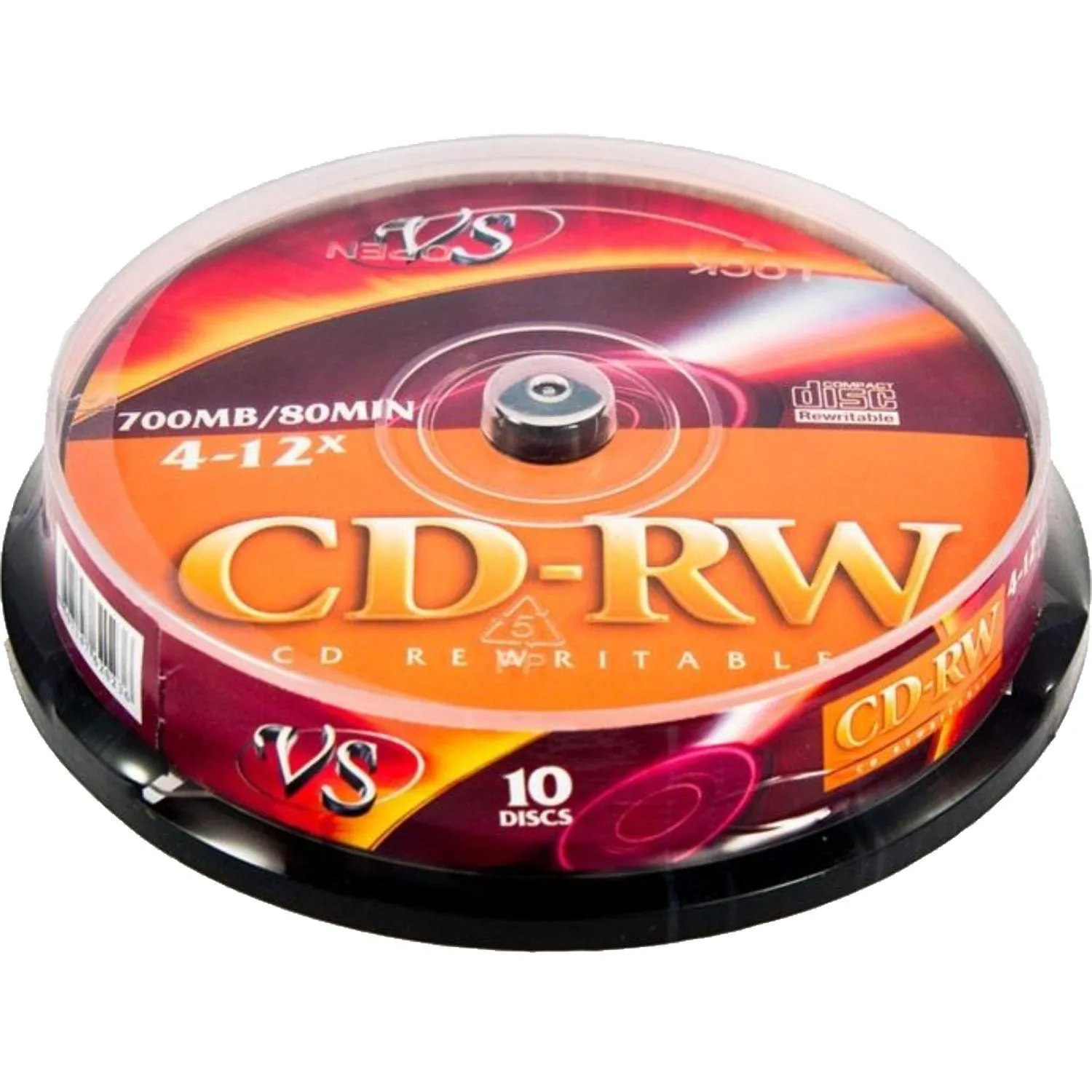 VS CD-RW 80 4-12x CB/10 (VSCDRWCB1001) (620236)