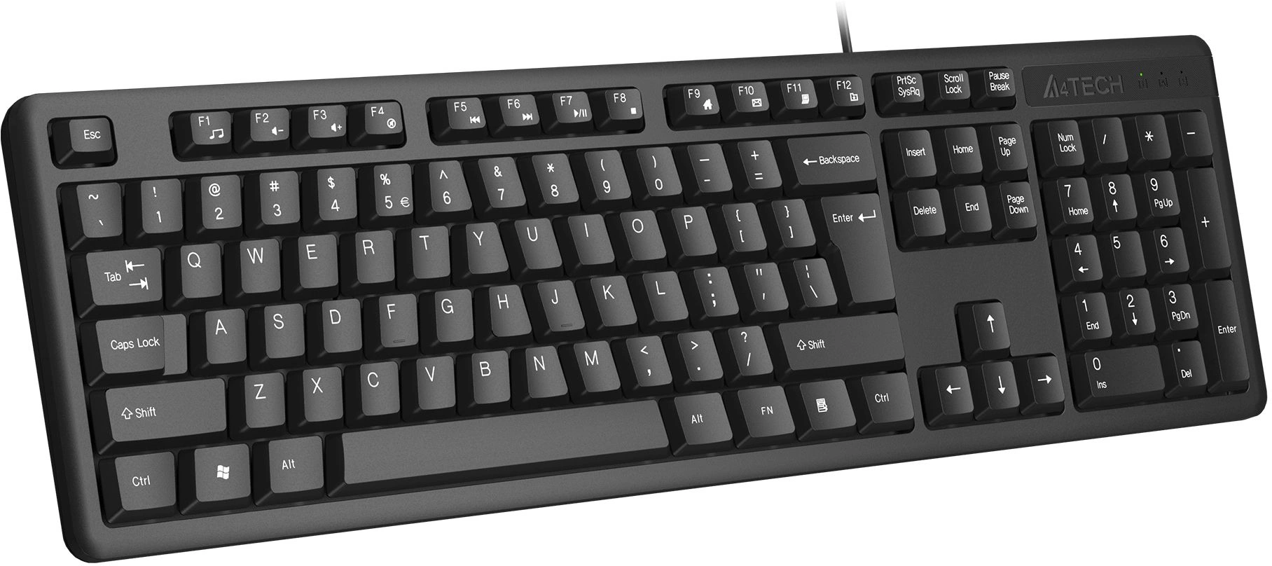 Клавиатура A4Tech KKS-3 черный USB [1933333]