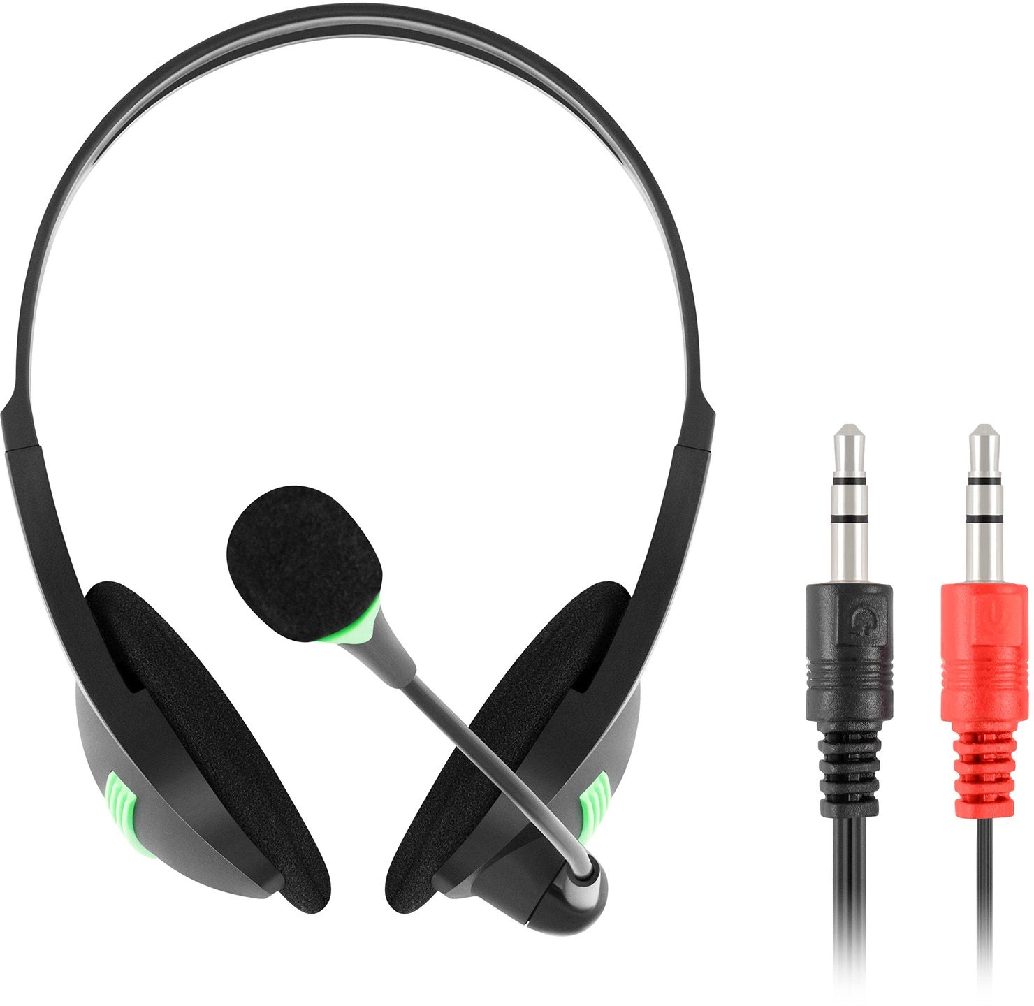 Oklick Наушники с микрофоном Оклик HS-M100 черный 1.8м накладные (1532004)