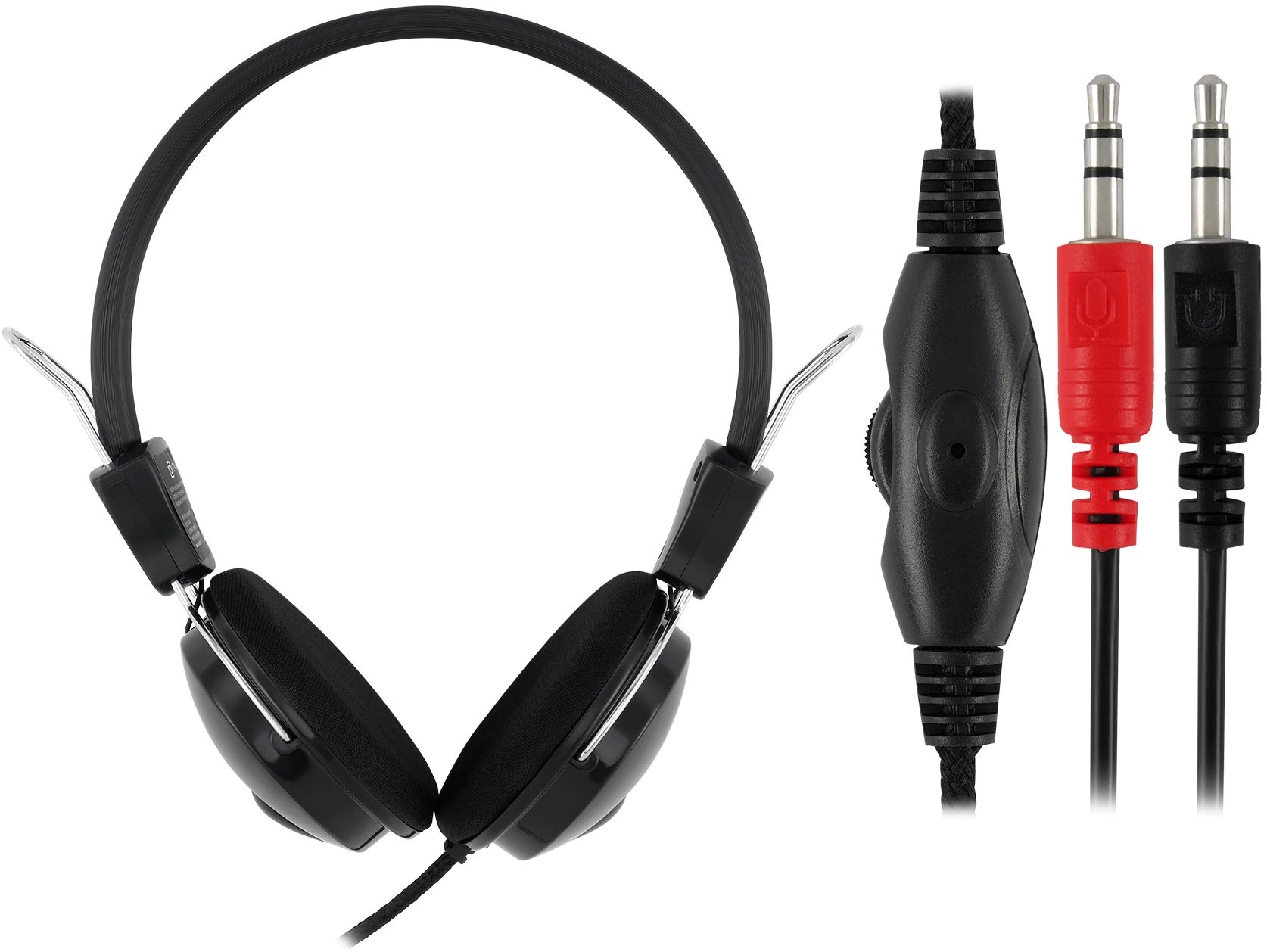 Oklick Наушники с микрофоном Оклик HS-M200 черный 1.8м накладные (1532011) Oklick Наушники с микрофоном Оклик HS-M200 черный 1.8м накладные (1532011)