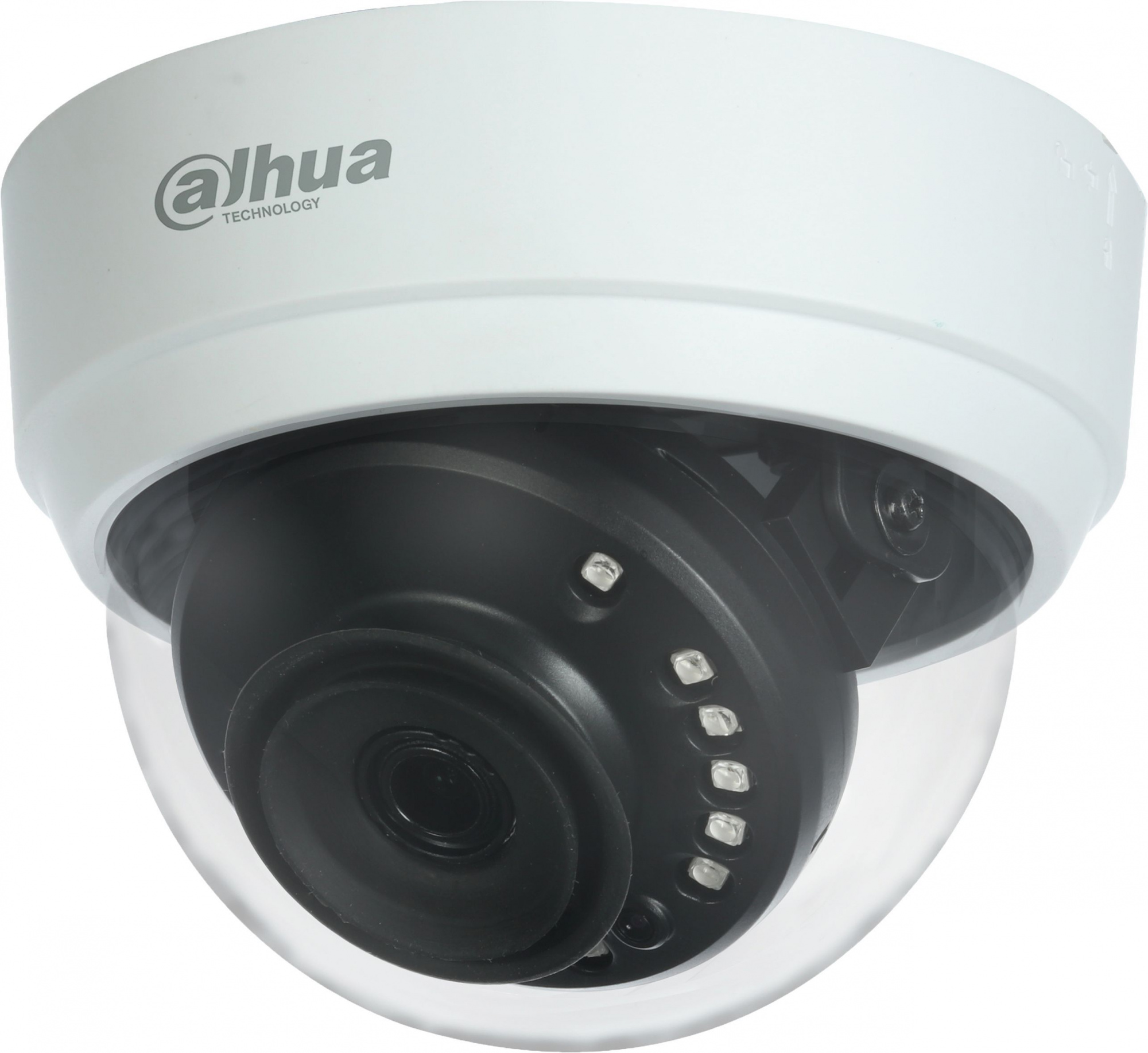 DAHUA DH-HAC-D1A21P-0280B Купольная HDCVI-видеокамера 2Мп, 1/2.7” CMOS, объектив 2.8мм, ИК-подсветка до 20м, корпус: пластик