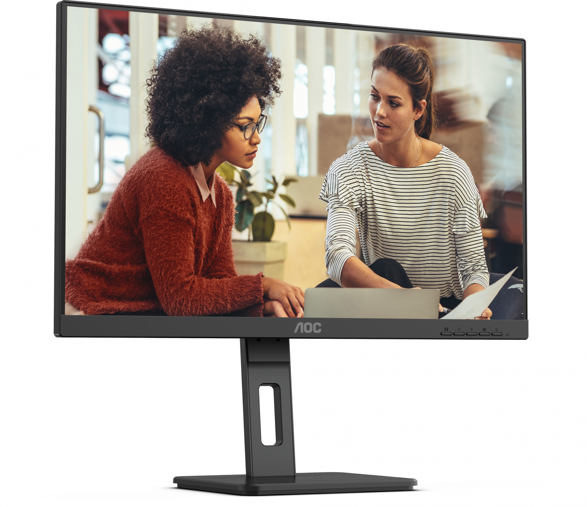 LCD AOC 23.8" 24E3QAF {IPS 1920x1080 100Hz 4ms 300cd D-Sub HDMI DisplayPort 2x2W Pivot}