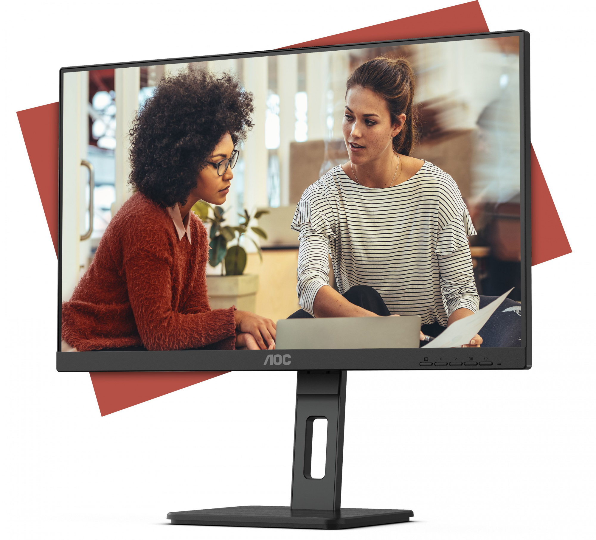 LCD AOC 23.8" 24E3QAF {IPS 1920x1080 100Hz 4ms 300cd D-Sub HDMI DisplayPort 2x2W Pivot}