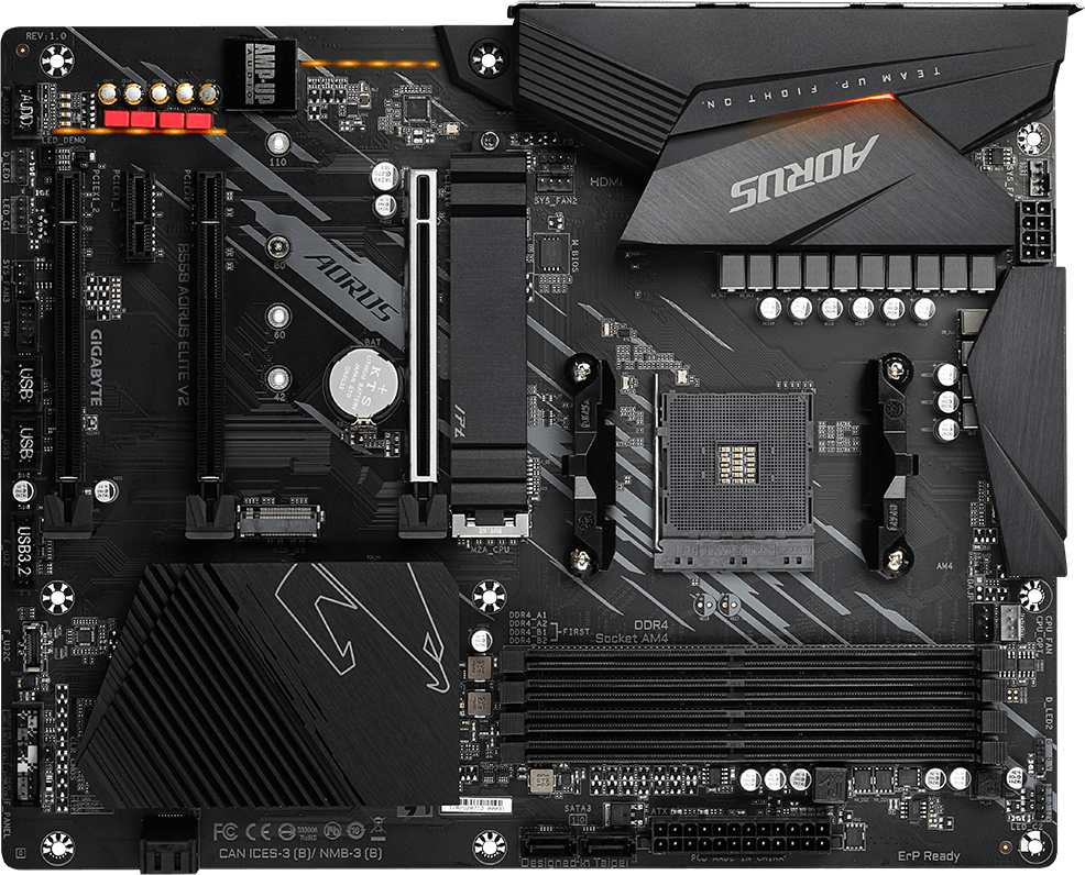 Gigabyte B550 AORUS ELITE V2 {Soc-AM4 AMD B550 4xDDR4 ATX AC`97 8ch(7.1) 2.5Gg RAID+HDMI+DP} Gigabyte B550 AORUS ELITE V2 {Soc-AM4 AMD B550 4xDDR4 ATX AC`97 8ch(7.1) 2.5Gg RAID+HDMI+DP}