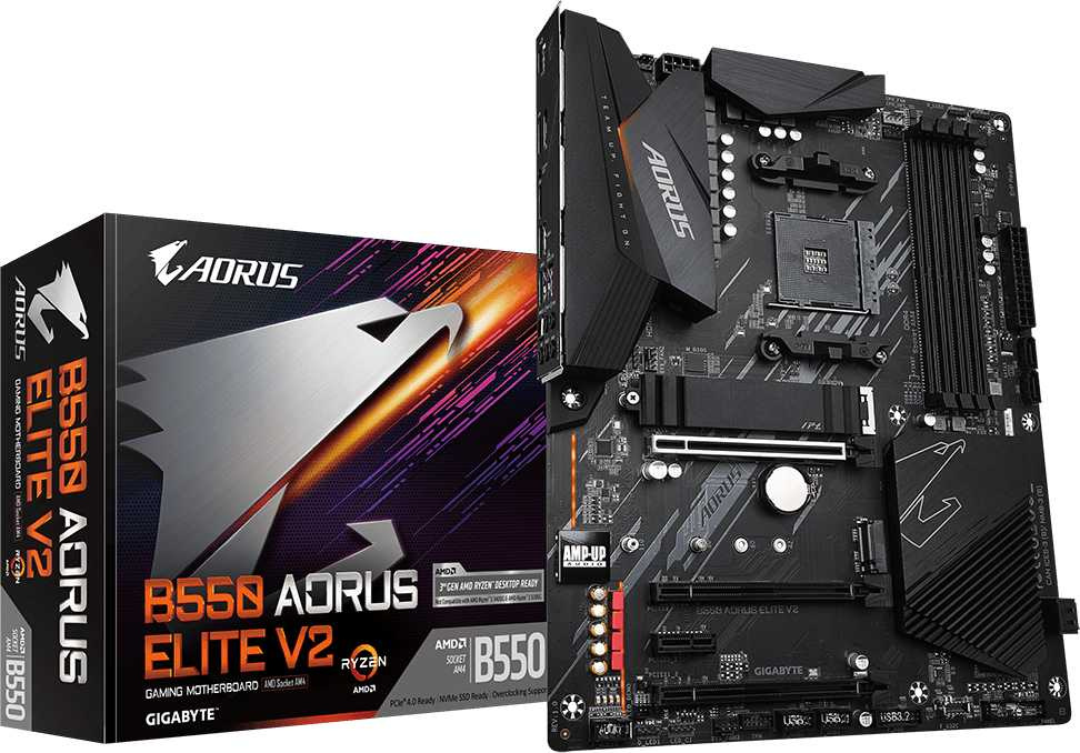 Gigabyte B550 AORUS ELITE V2 {Soc-AM4 AMD B550 4xDDR4 ATX AC`97 8ch(7.1) 2.5Gg RAID+HDMI+DP} Gigabyte B550 AORUS ELITE V2 {Soc-AM4 AMD B550 4xDDR4 ATX AC`97 8ch(7.1) 2.5Gg RAID+HDMI+DP}