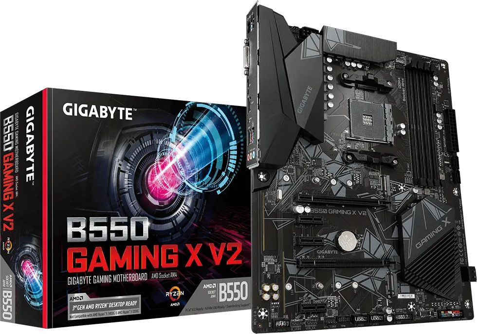 Gigabyte B550 GAMING X V2 {AM4, B550, 4*DDR4, DVI-D+HDMI, 4 SATA 6 Гб/с, M2, Audio, Gb LAN, USB 3.2, USB 2.0, ATX}