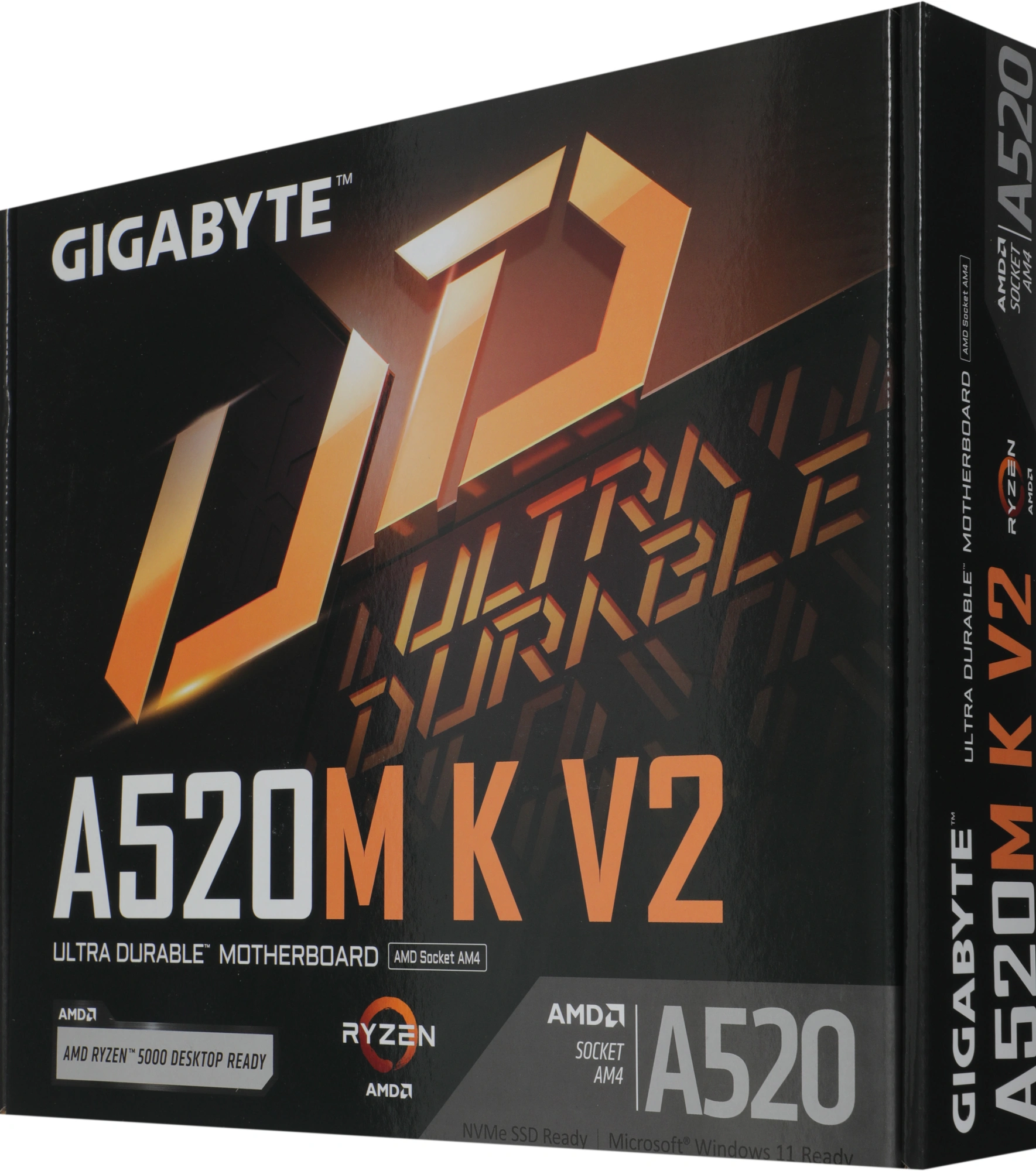 Gigabyte A520M K V2 RTL {Soc-AM4, AMD A520, 2xDDR4, mATX AC`97 8ch(7.1) GbLAN RAID+VGA+HDMI}