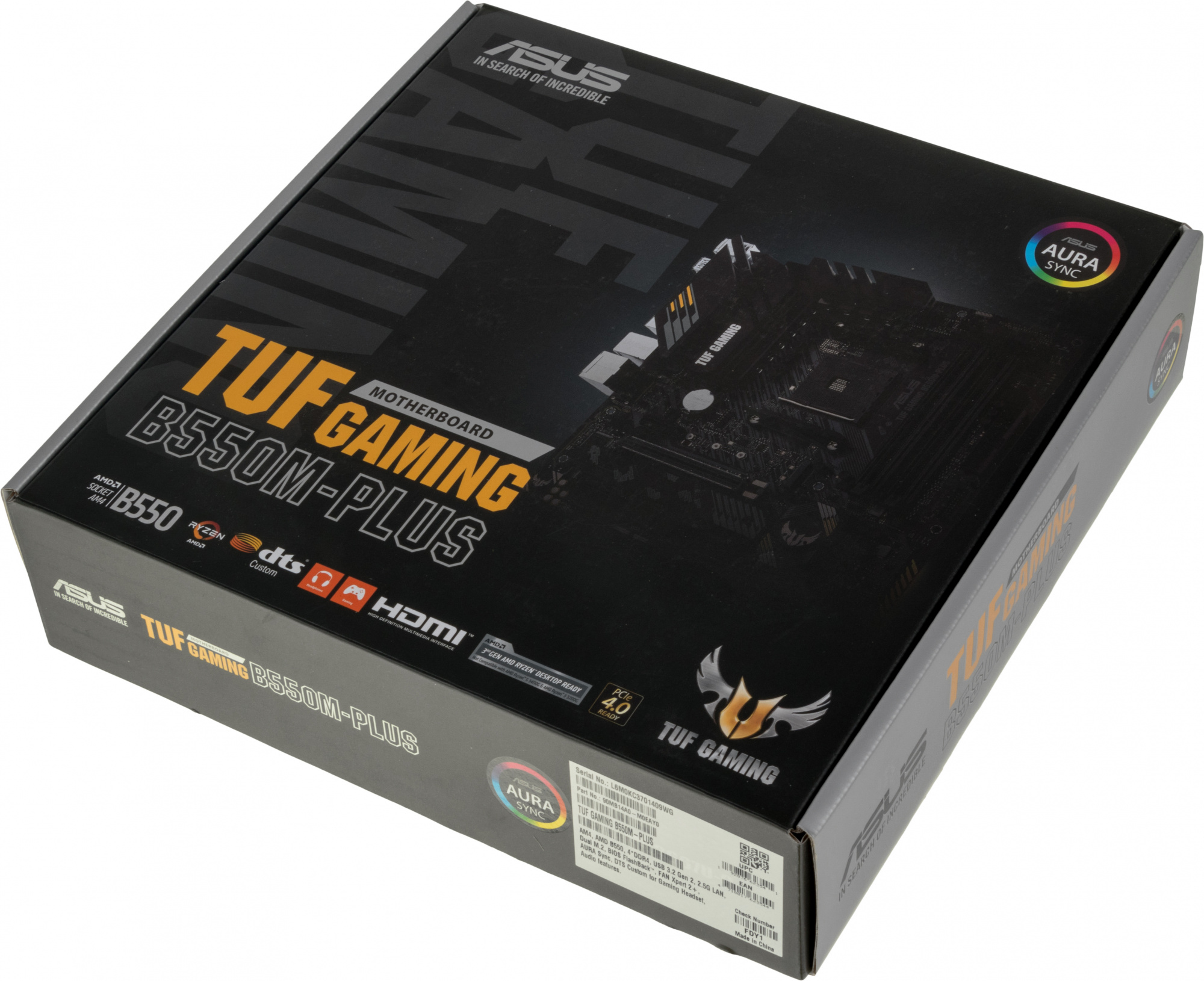 ASUS TUF GAMING B550M-PLUS (Socket AM4, mATX, 4xDDR4(128GB), HDMI 2.1/DP, 1xPCIe 4.0x16/1xPCIe 3.0x16, 1xPCIe 3.0, 1xLAN (2.5GbE), 4xSATA 6Gb/s, 2xM.2, 1xType-C, 5xUSB 3.2, 2xUSB 2.0, 1xPS/2) ASUS TUF GAMING B550M-PLUS (Socket AM4, mATX, 4xDDR4(128GB), HDMI 2.1/DP, 1xPCIe 4.0x16/1xPCIe 3.0x16, 1xPCIe 3.0, 1xLAN (2.5GbE), 4xSATA 6Gb/s, 2xM.2, 1xType-C, 5xUSB 3.2, 2xUSB 2.0, 1xPS/2)