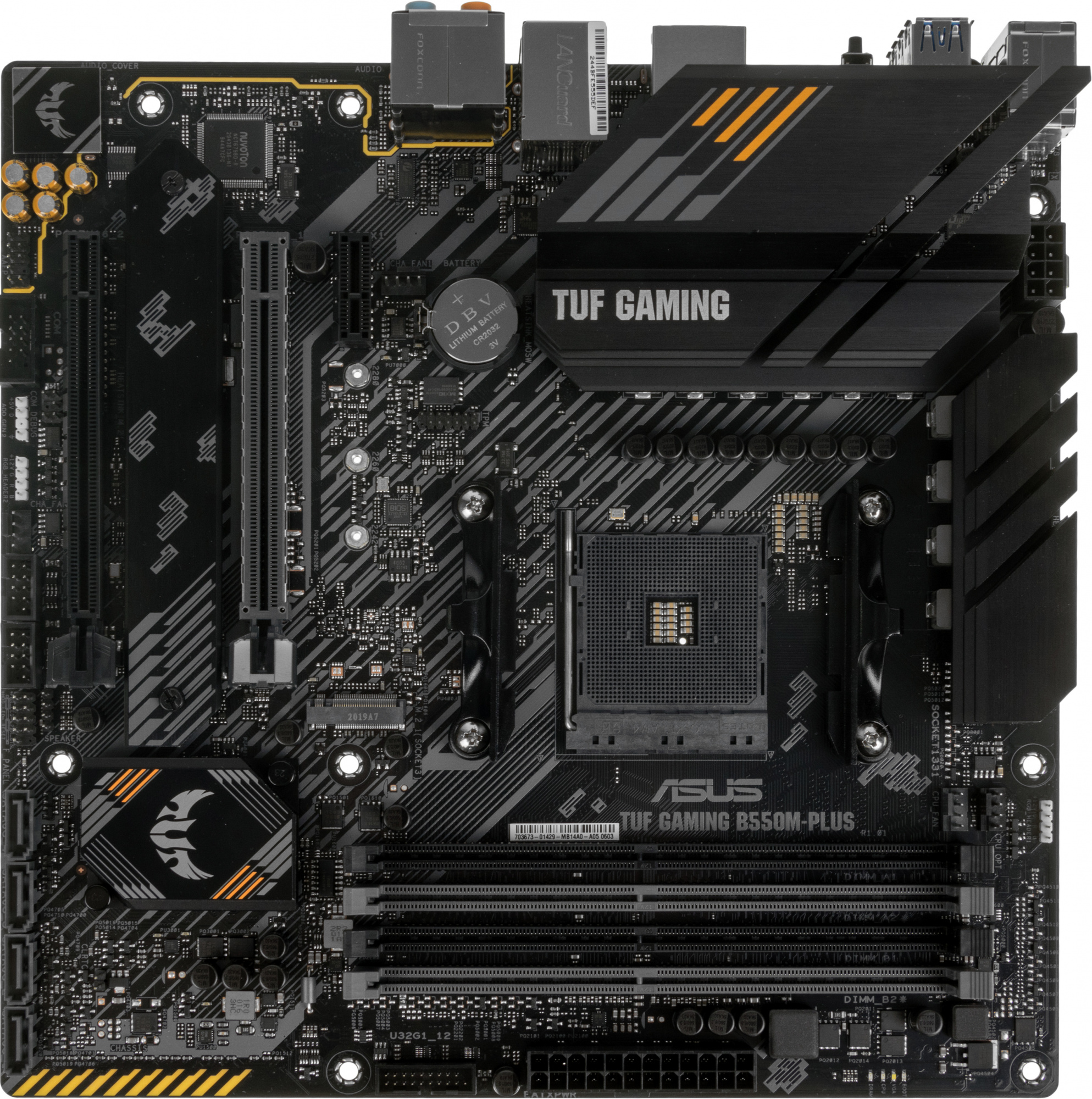 ASUS TUF GAMING B550M-PLUS (Socket AM4, mATX, 4xDDR4(128GB), HDMI 2.1/DP, 1xPCIe 4.0x16/1xPCIe 3.0x16, 1xPCIe 3.0, 1xLAN (2.5GbE), 4xSATA 6Gb/s, 2xM.2, 1xType-C, 5xUSB 3.2, 2xUSB 2.0, 1xPS/2) ASUS TUF GAMING B550M-PLUS (Socket AM4, mATX, 4xDDR4(128GB), HDMI 2.1/DP, 1xPCIe 4.0x16/1xPCIe 3.0x16, 1xPCIe 3.0, 1xLAN (2.5GbE), 4xSATA 6Gb/s, 2xM.2, 1xType-C, 5xUSB 3.2, 2xUSB 2.0, 1xPS/2)