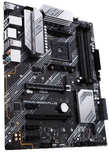 ASUS PRIME B550-PLUS (Socket AM4, ATX, 4xDDR4(128GB), DP/HDMI, 1xPCIe 4.0x16/1xPCIe 3.0x16, 3xPCIe 3.0, 1xLAN, 6xSATA 6Gb/s, 2xM.2, 1xType-C, 5xUSB 3.2, 2xUSB 2.0)