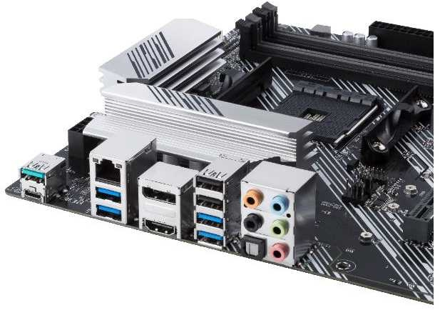 ASUS PRIME B550-PLUS (Socket AM4, ATX, 4xDDR4(128GB), DP/HDMI, 1xPCIe 4.0x16/1xPCIe 3.0x16, 3xPCIe 3.0, 1xLAN, 6xSATA 6Gb/s, 2xM.2, 1xType-C, 5xUSB 3.2, 2xUSB 2.0)