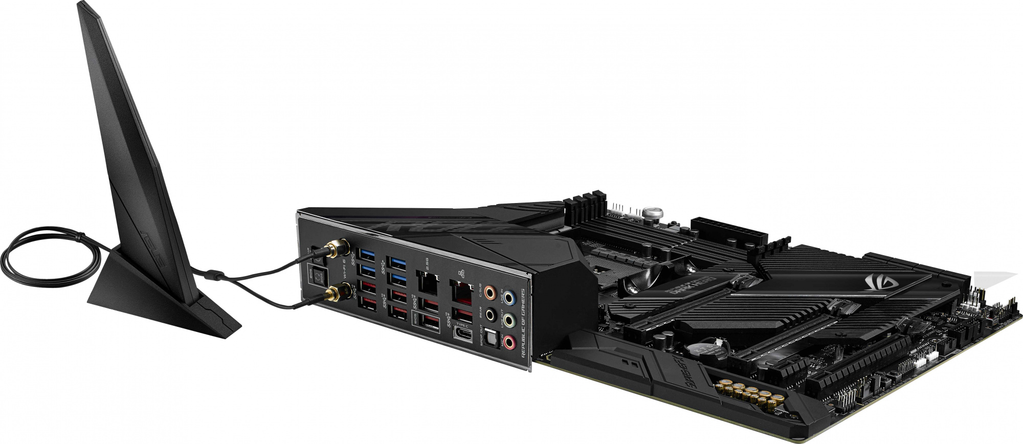 Asus ROG CROSSHAIR VIII DARK HERO Soc-AM4 AMD X570 4xDDR4 ATX AC`97 8ch(7.1) 1 x 2.5Gigabit + Gigabit Ethernet RAID