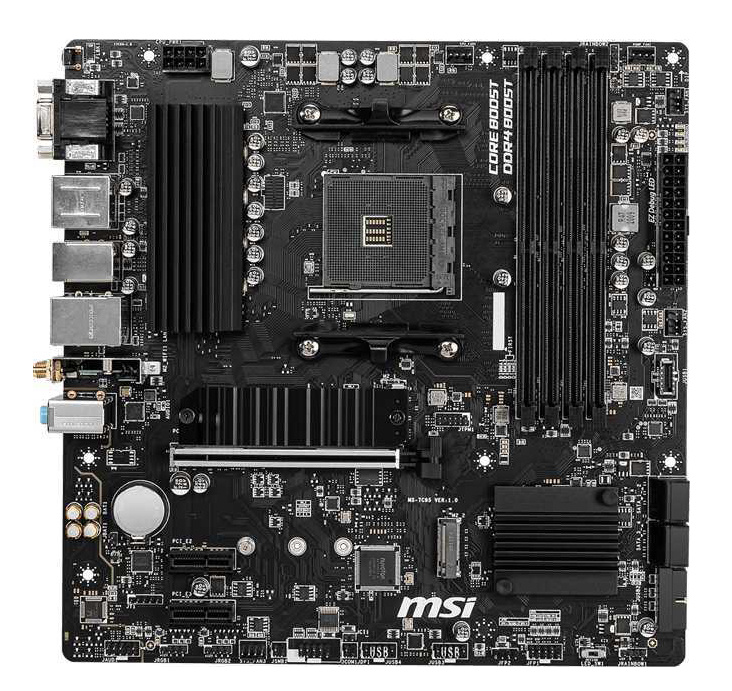 MSI B550M PRO-VDH WIFI {Soc-AM4 AMD B550 4xDDR4 mATX AC`97 8ch(7.1) GbLAN RAID+HDMI+DP}