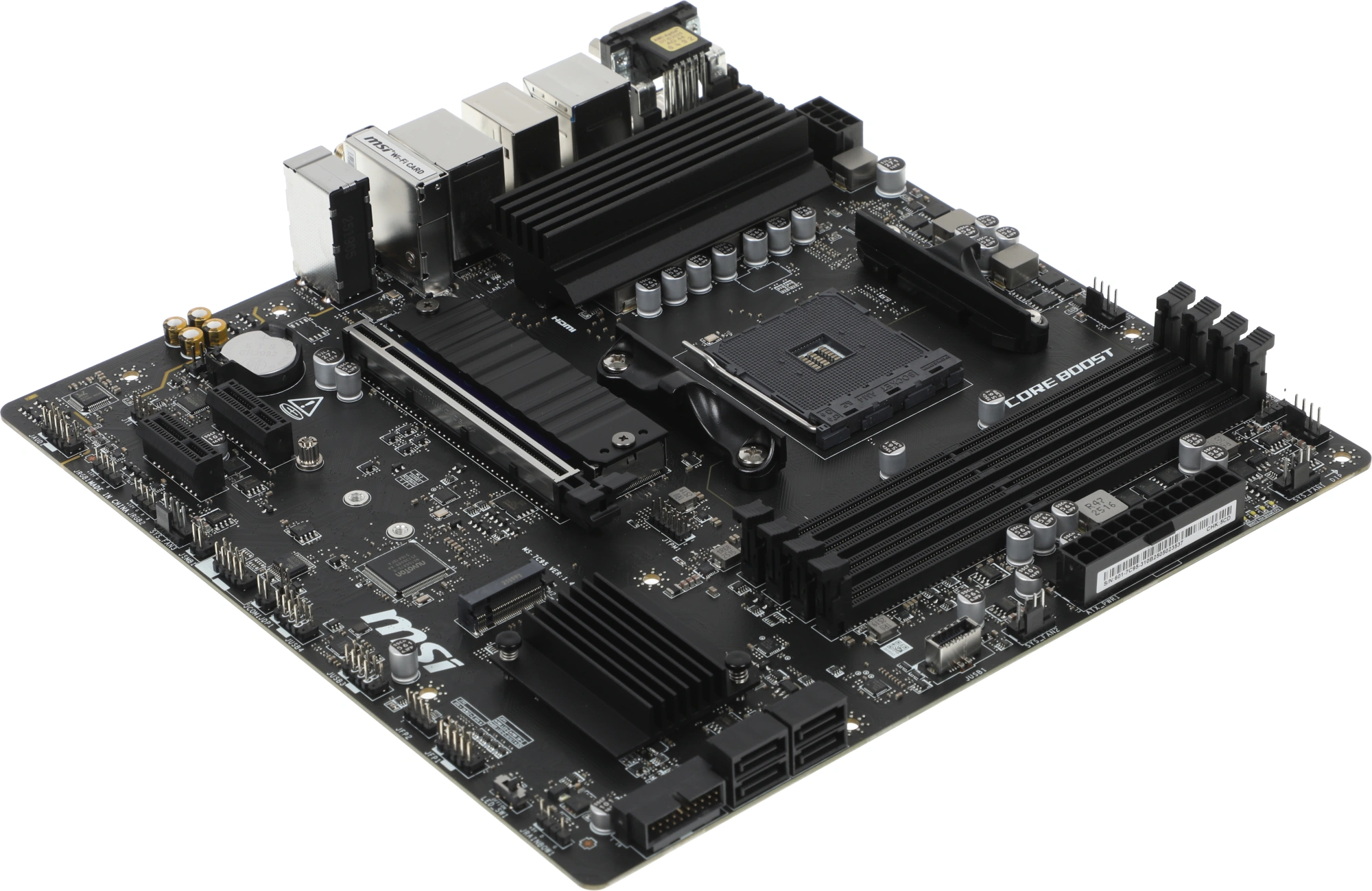 MSI B550M PRO-VDH WIFI {Soc-AM4 AMD B550 4xDDR4 mATX AC`97 8ch(7.1) GbLAN RAID+HDMI+DP}