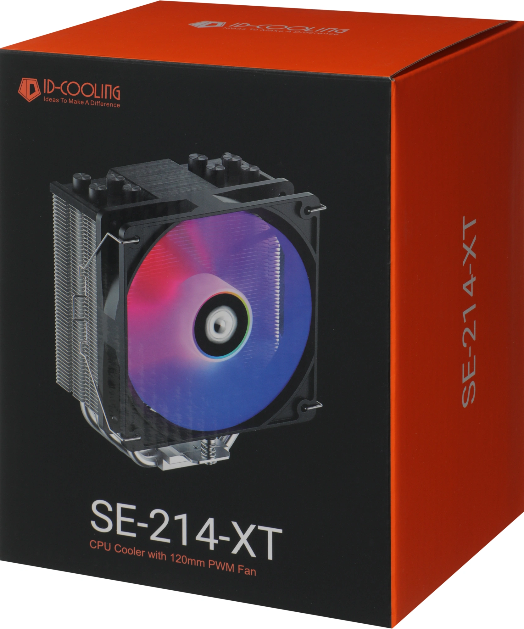 Cooler ID-Cooling SE-214-XT {Soc-AM4/1151/1200/1700 4-pin 16-27dB Al+Cu 180W 810gr LED} RTL