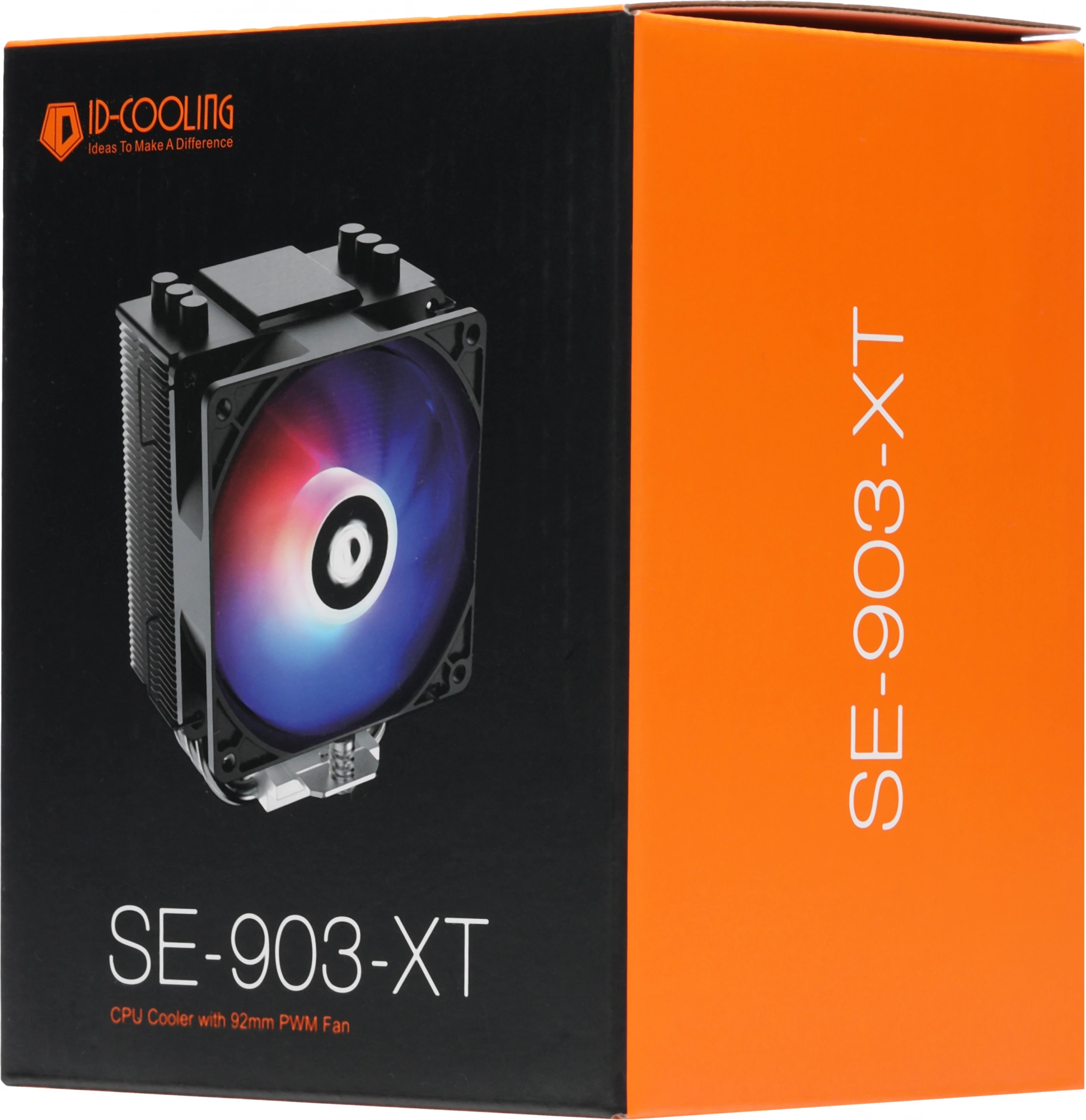 Cooler ID-Cooling SE-903-XT {Soc-AM4/1151/1200/1700 4-pin 14-26dB Al+Cu 130W 650gr Random Spectrum Lighting} RTL Cooler ID-Cooling SE-903-XT {Soc-AM4/1151/1200/1700 4-pin 14-26dB Al+Cu 130W 650gr Random Spectrum Lighting} RTL