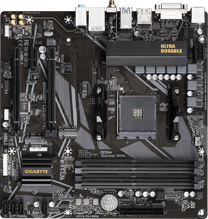 Gigabyte B550M DS3H AC {Soc-AM4 AMD B550 mATX}