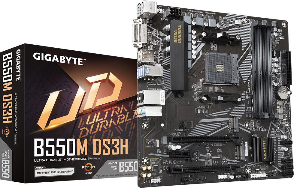 Gigabyte B550M DS3H AC {Soc-AM4 AMD B550 mATX}