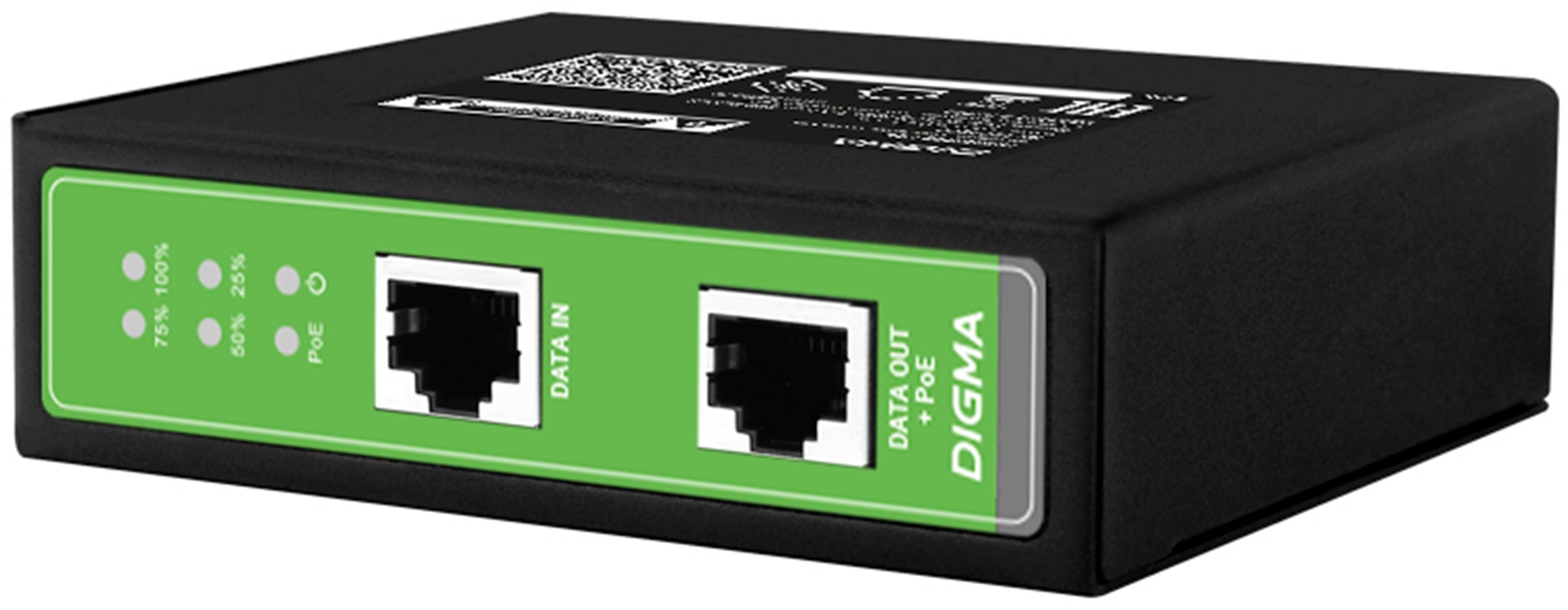 Digma DNP90W48GDXM Инжектор PoE  10/100/1000BASE-T 90Вт 37-57В(DC)