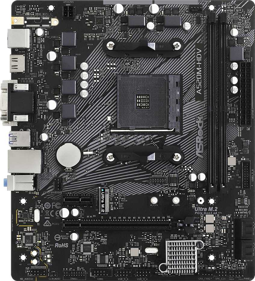 Asrock A520M-HDV {AMD A520 SAM4 MATX}