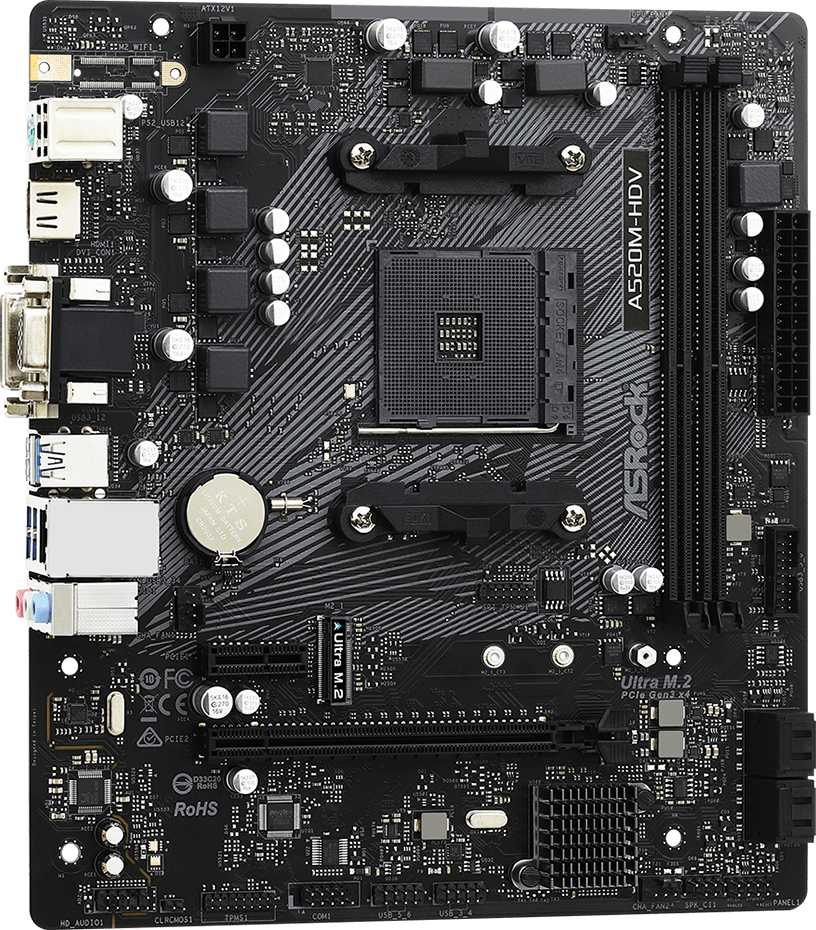 Asrock A520M-HDV {AMD A520 SAM4 MATX}