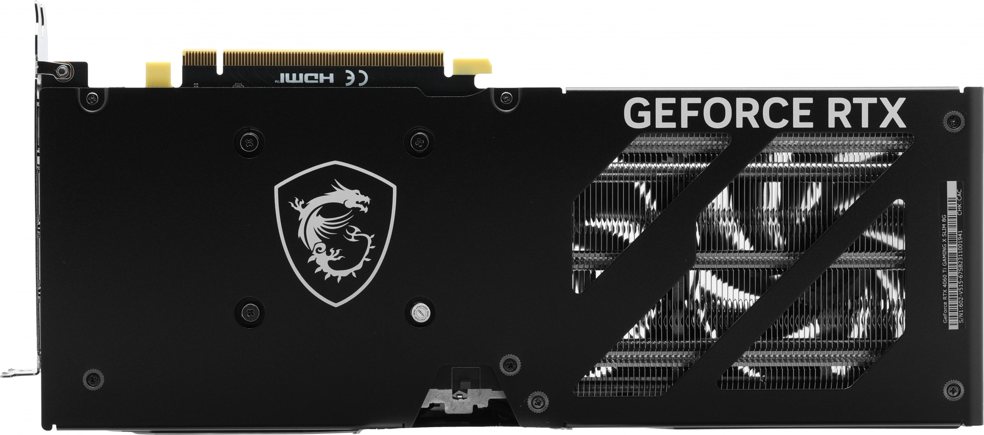 MSI RTX 4060 TI GAMING X SLIM 8G
