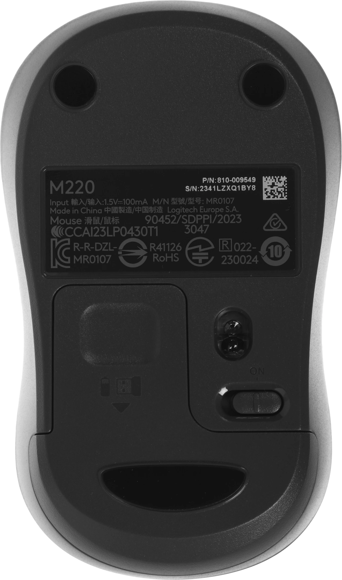 910-004895/910-004885 Logitech Wireless M220 SILENT Charcoal