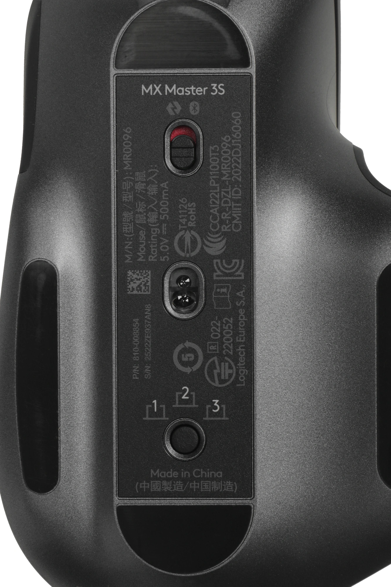 910-006585/910-006559/910-006565 Мышь Logitech MX Master 3S Mouse Graphite Wireless графитовый оптическая (4000dpi) беспроводная BT/Radio USB (5but)