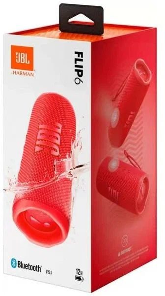 Портативная акустическая система JBL Flip 6 Red (JBLFLIP6RED)