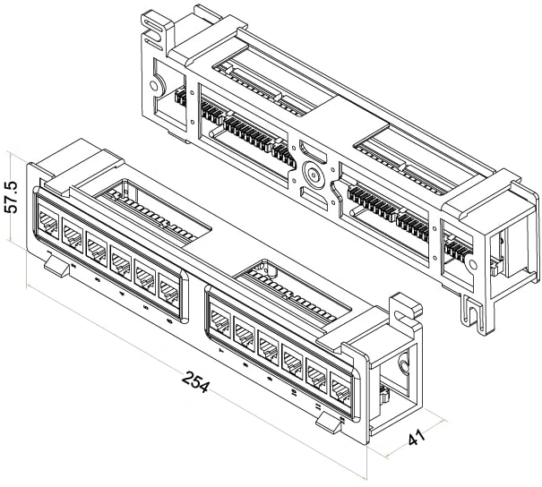 HYPERLINE PPW-12-8P8C-C5E
